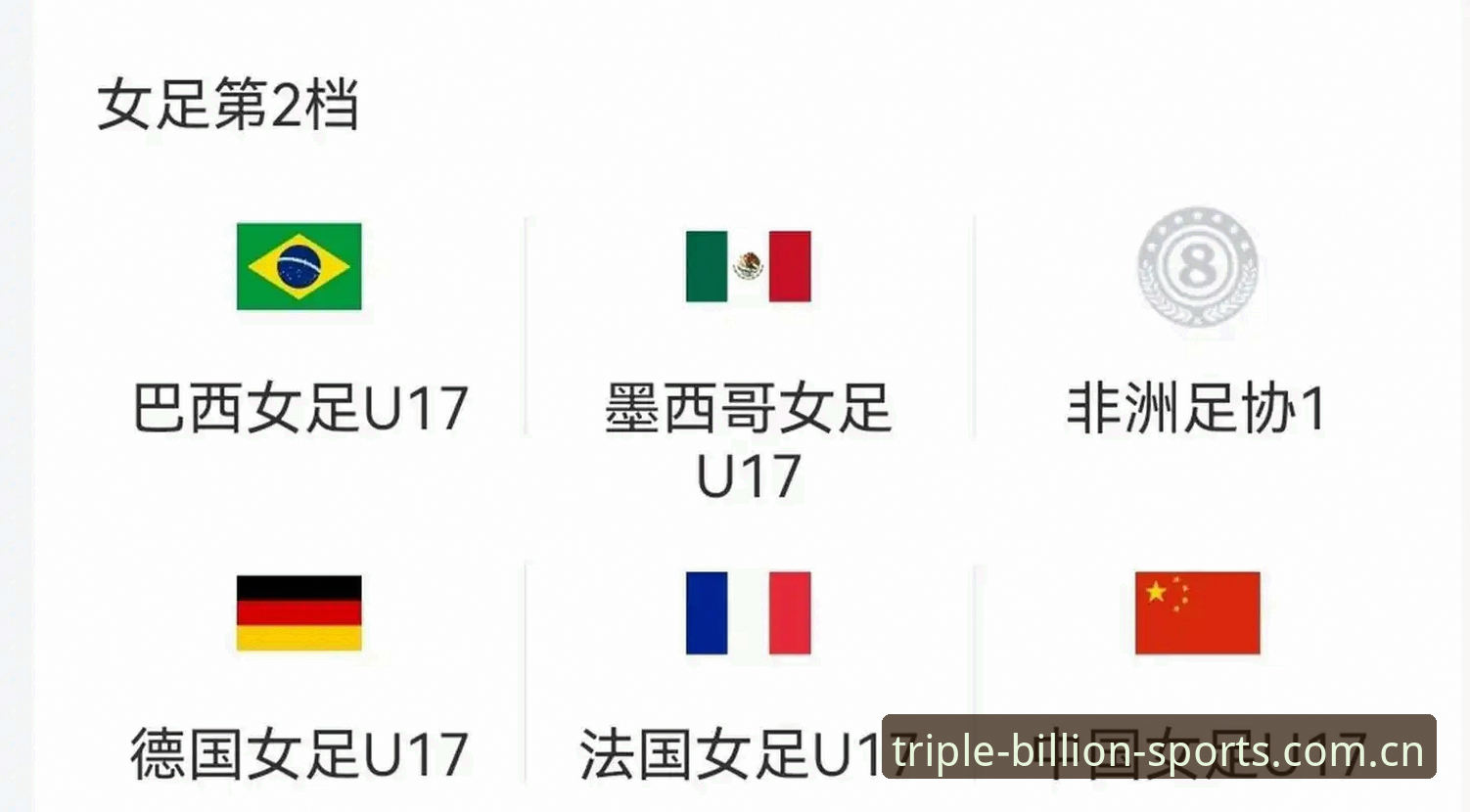 U17世界杯抽签揭晓，三亿体育观赛实用指南